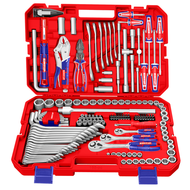 Coffret d’outils combinés EMTOP 165 pièces Main Image