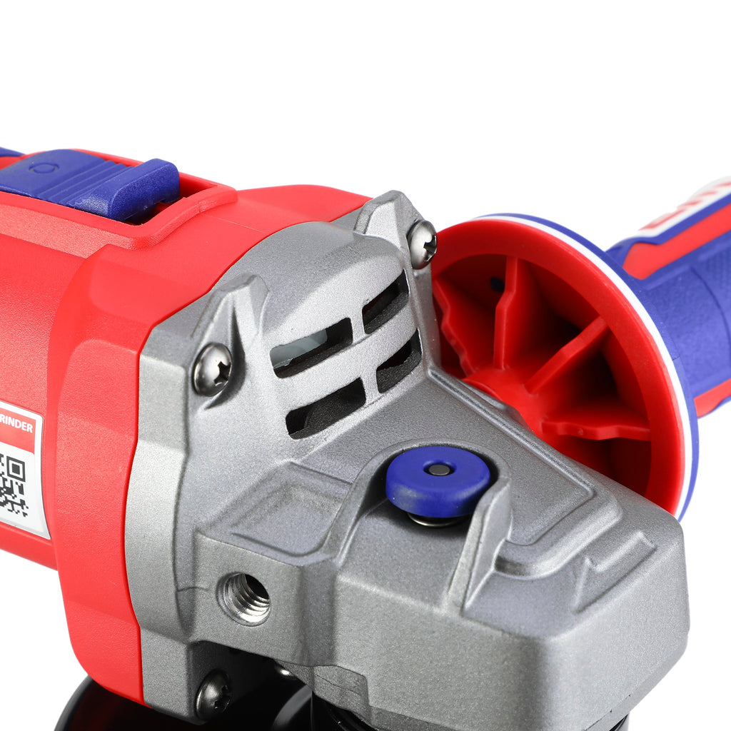 Meuleuse d’angle sans fil EMTOP 20V avec 1 batterie 4,0 Ah et 1 chargeur, régime max. 9000 tr/min, disques Ø 115 mm