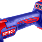 Meuleuse d'angle 115mm sans fil Brushless 20V EMTOP Batterie et chargeur vendus séparément