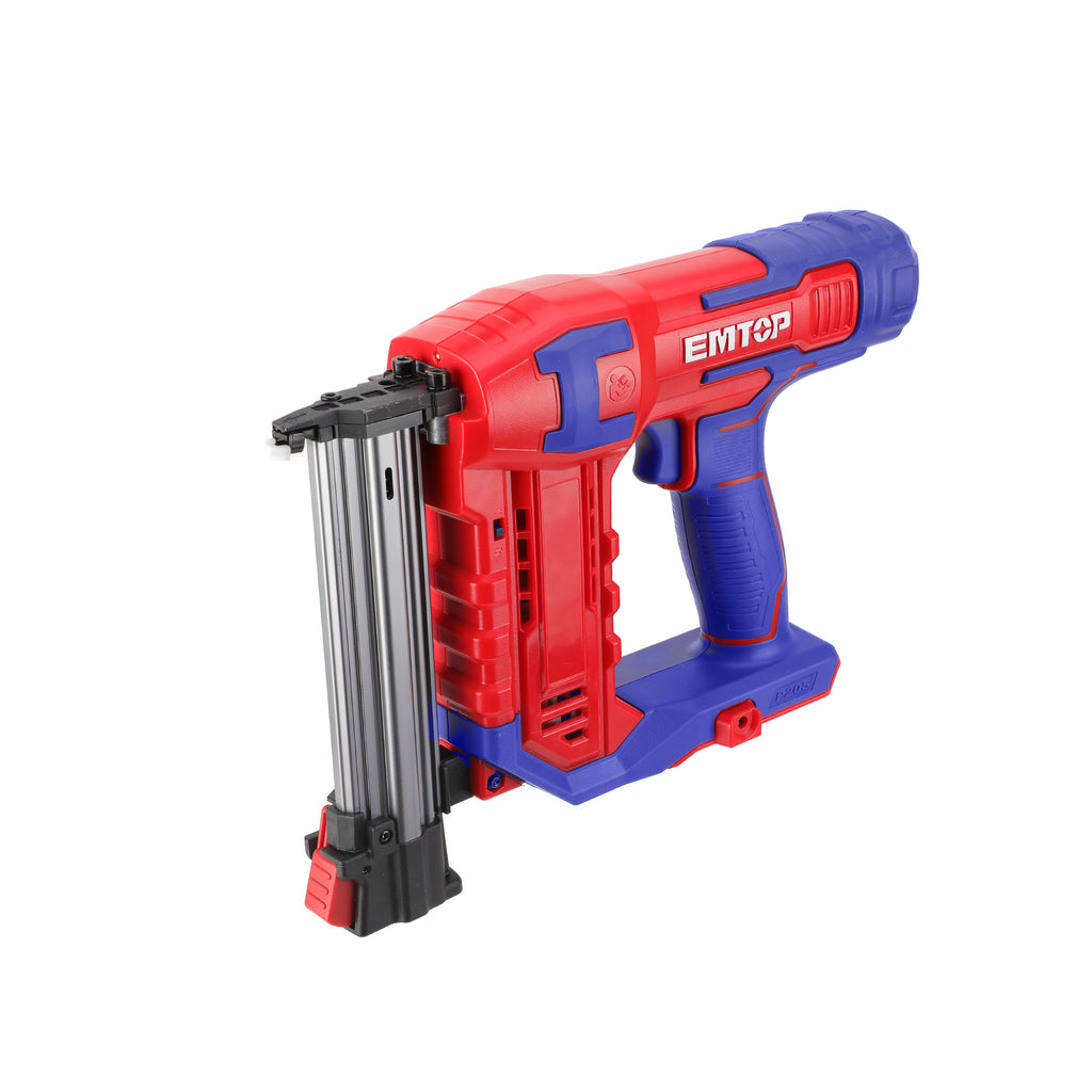 Agrafeuse et cloueur de finition 15-35mm à batterie EMTOP 2 batteries 2.0Ah + chargeur