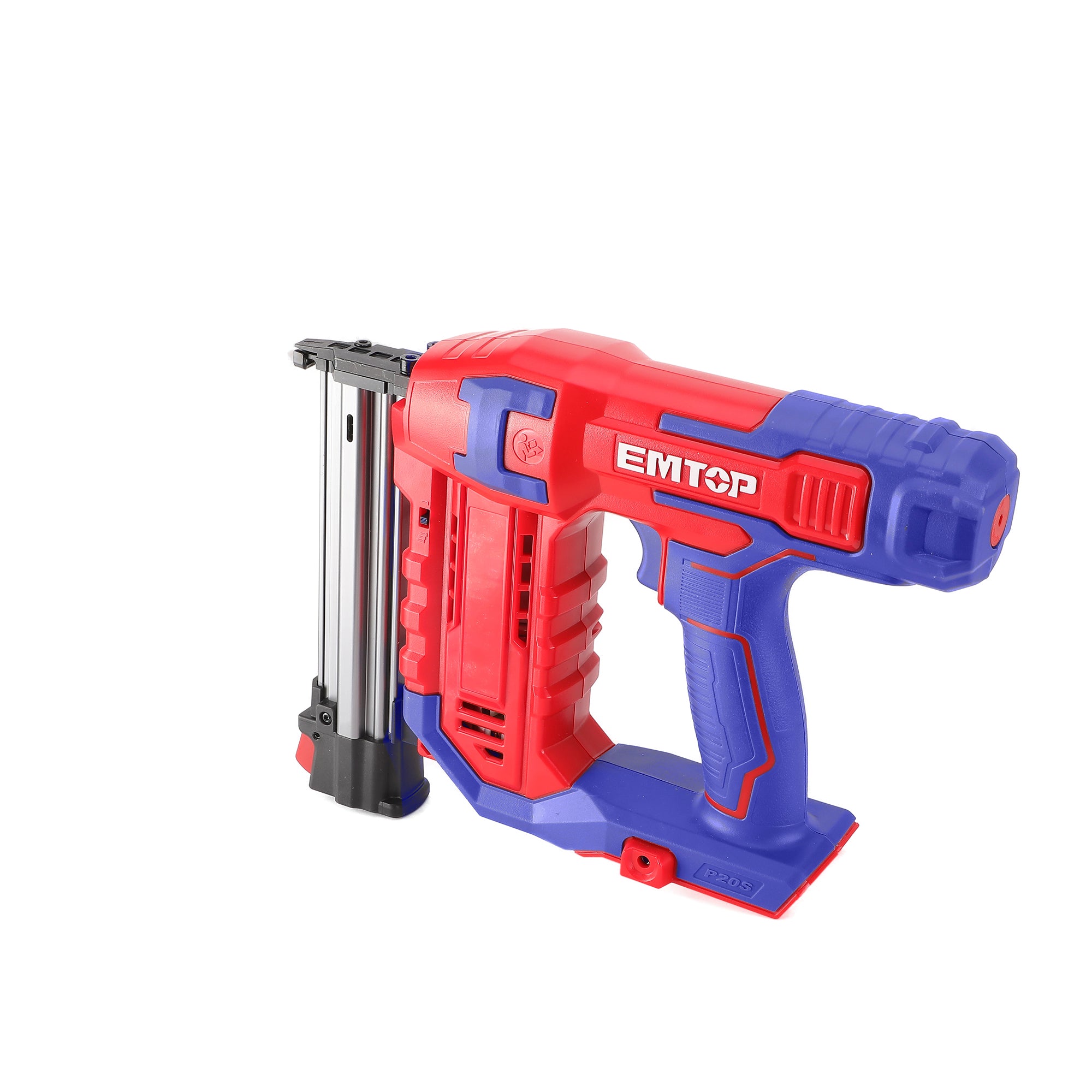 Agrafeuse et cloueur de finition 15-35mm à batterie EMTOP 2 batteries 2.0Ah + chargeur