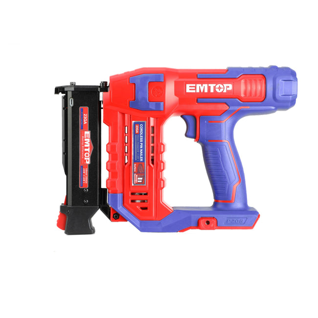 Agrafeuse et cloueur de finition sabots de charpente 10-35mm à batterie EMTOP 20V Batterie et chargeur vendus séparément Main Image