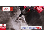 Marteau piqueur de démolition SDS-HEX Brushless Sans Fil 20V EMTOP - 16J, Batterie et chargeur vendus séparément