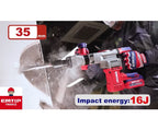 Marteau piqueur de démolition SDS-HEX Brushless Sans Fil 20V EMTOP - 16J, Batterie et chargeur vendus séparément