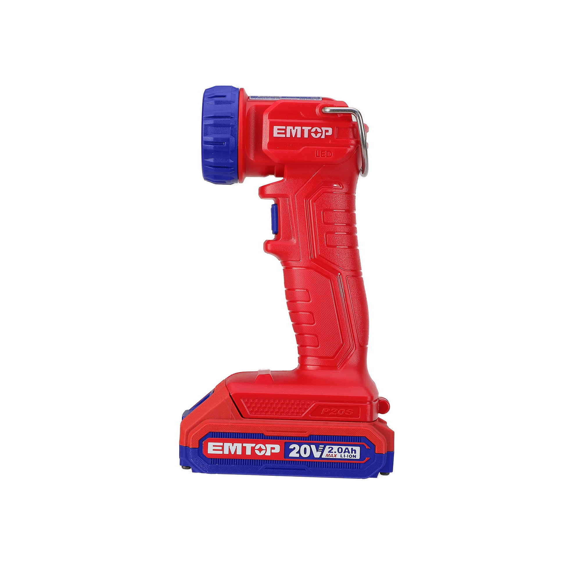 Lampe torche de chantier LED 1.5W à batterie EMTOP 20V Batterie et chargeur vendus séparément