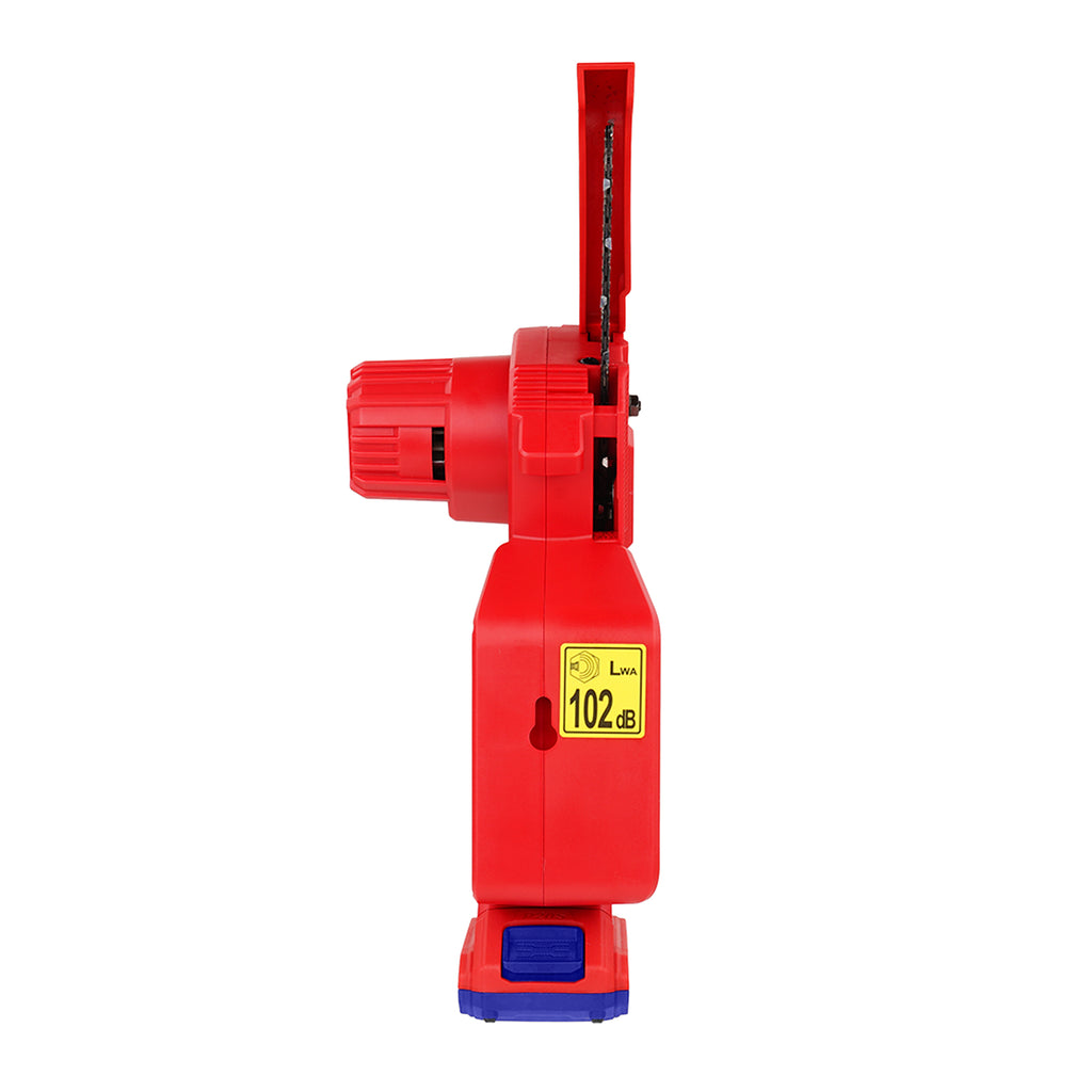 Tronçonneuse élagueuse sur batterie 20V Longueur de Coupe 13 cm EMTOP 20V avec 1 chargeur + 1 batterie 2.0Ah