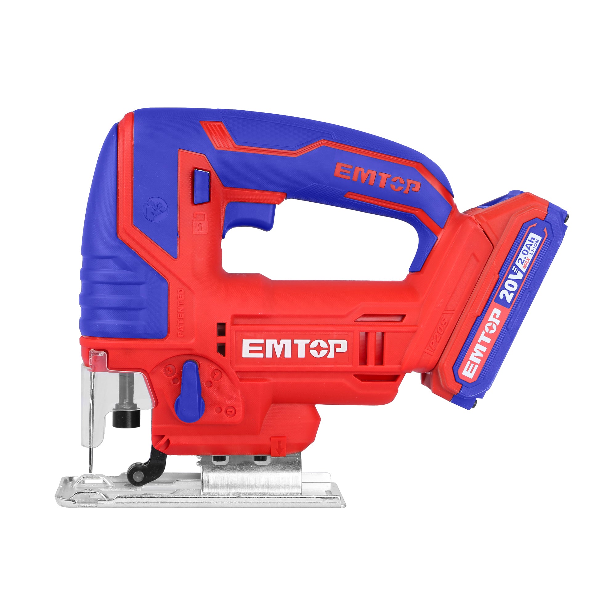 Scie sauteuse sans fil 20V EMTOP batterie et chargeur vendus séparément