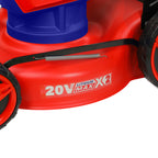 Tondeuse à gazon sur batterie 40V EMTOP Brushless avec 1 chargeur double port + 2 batteries 5.0Ah Bac 60L Diamètre de coupe 46 cm