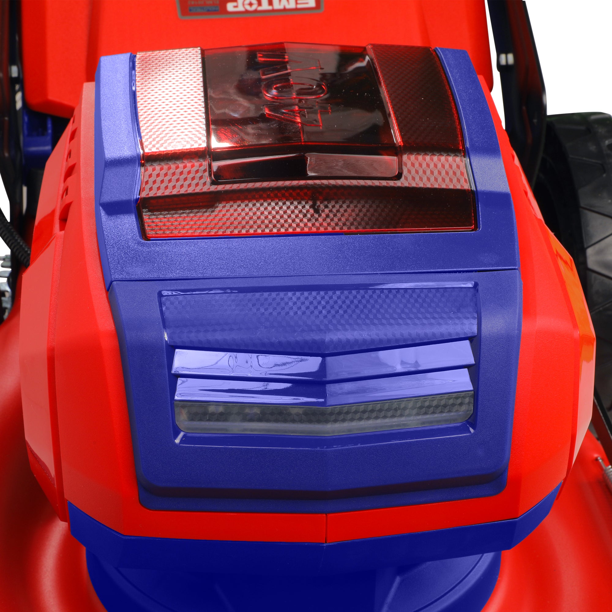 Tondeuse à gazon sur batterie 40V EMTOP Brushless avec 1 chargeur double port + 2 batteries 5.0Ah Bac 60L Diamètre de coupe 46 cm