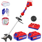 Débroussailleuse à batterie 40V EMTOP Brushless avec 1 chargeur double port + 2 batteries 4.0Ah