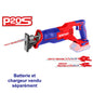 Scie Sabre Sans Fil 20 V – EMTOP – Batterie et chargeur vendus séparément