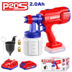 Pistolet à peinture sans fil 20V Pulvérisateur électrique 800ml EMTOP avec 1 Batterie 2.0Ah + Chargeur