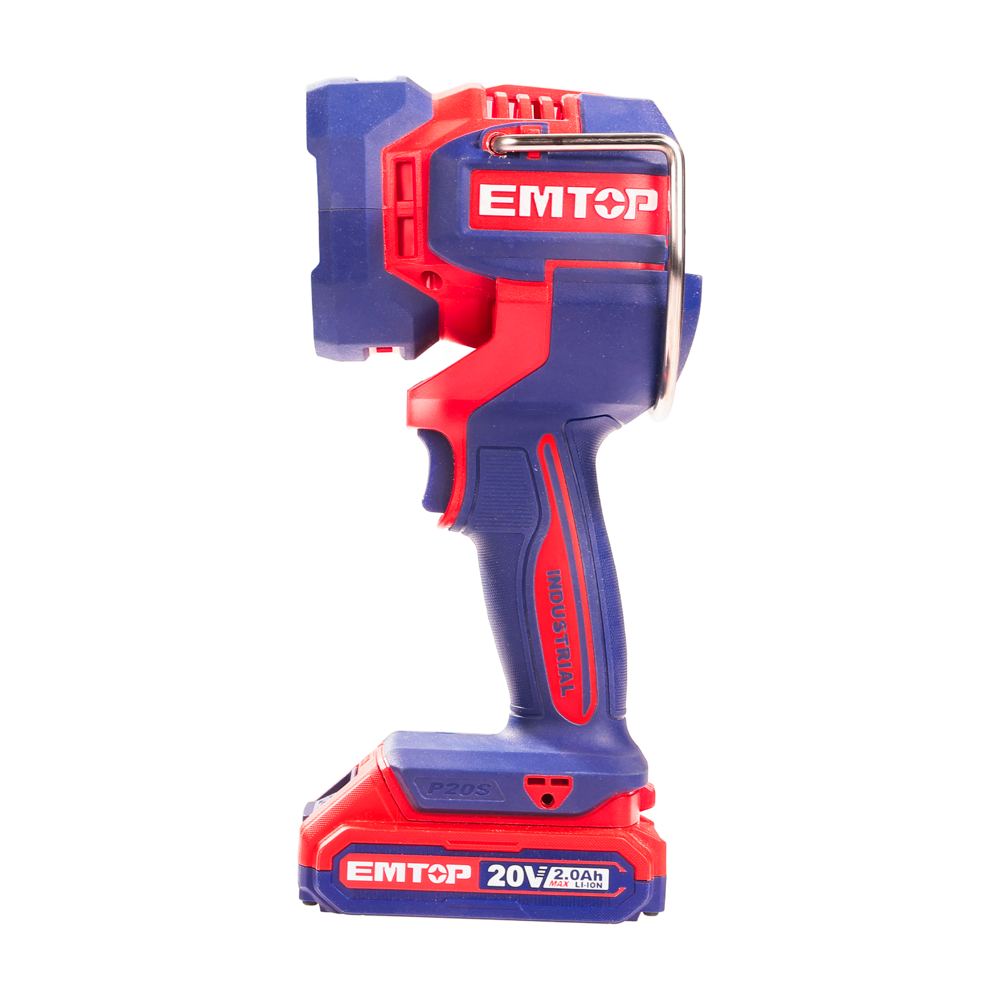 Lampe torche de chantier LED 22,5W à batterie EMTOP 20V Batterie et chargeur vendus séparément