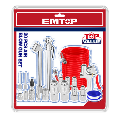 Ensemble de 20 pistolets à air comprimé EMQP9430 EMTOP