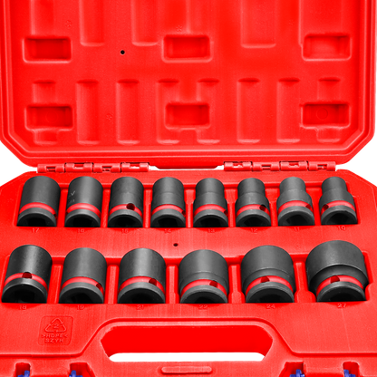 14 Pcs 1/2"DR. Jeu de douilles à chocs EMSSD12141 EMTOP