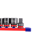 3/8" Jeu de douilles spiralées à chocs 10 Pièces Acier Cr-Mo EMTOP