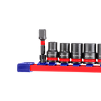 3/8" Jeu de douilles spiralées à chocs 10 Pièces Acier Cr-Mo EMTOP