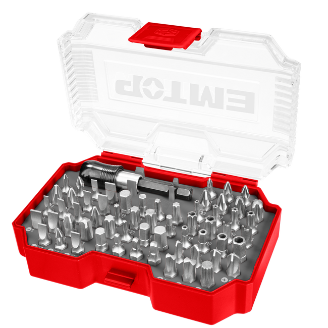 Jeu d'embouts de tournevis 62 pièces EMSV3K05 EMTOP Main Image