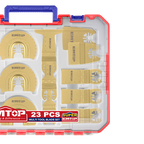 Outil multi-cutter oscillant 23 pièces Lames de Scie Oscillantes EMTOP