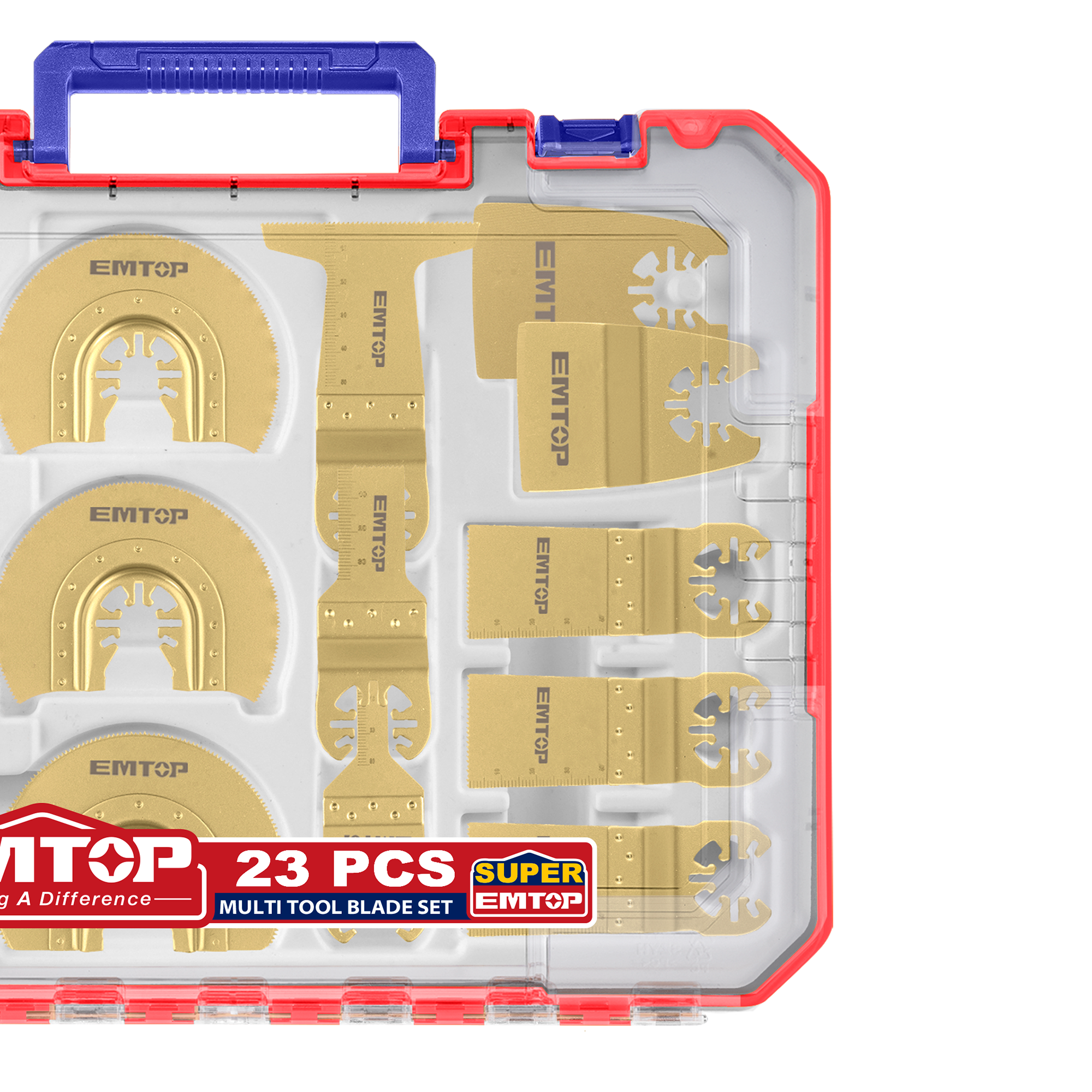 Outil multi-cutter oscillant 23 pièces Lames de Scie Oscillantes EMTOP