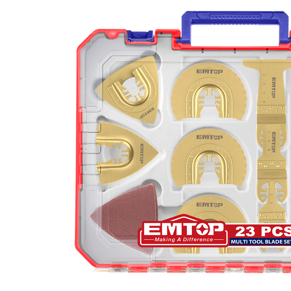 Outil multi-cutter oscillant 23 pièces Lames de Scie Oscillantes EMTOP