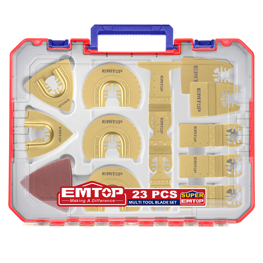 Outil multi-cutter oscillant 23 pièces Lames de Scie Oscillantes EMTOP
