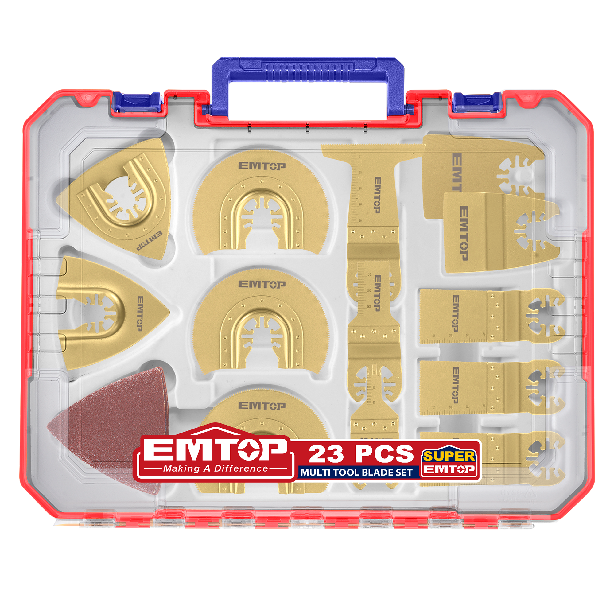 Outil multi-cutter oscillant 23 pièces Lames de Scie Oscillantes EMTOP