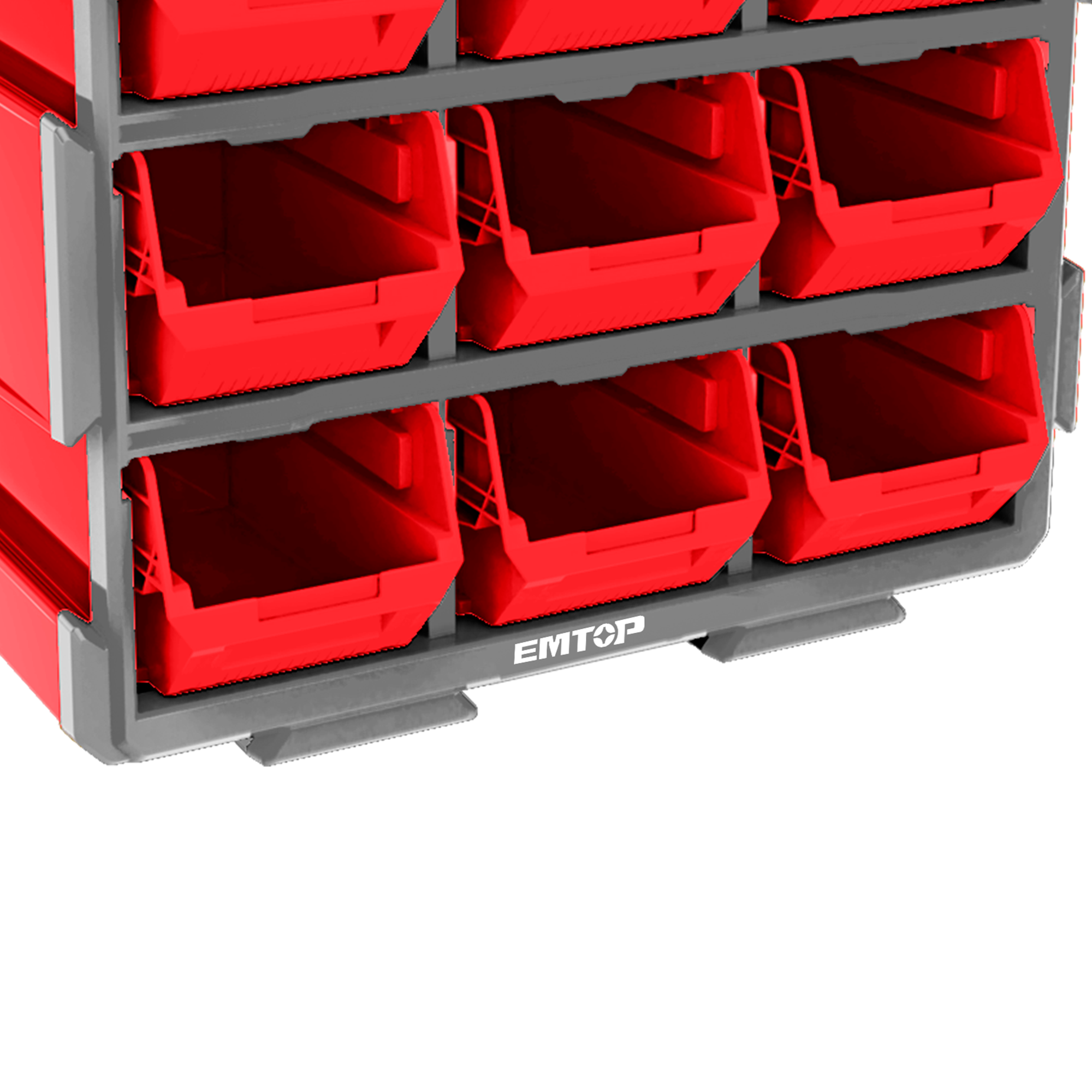 Rack de rangement avec 9 bacs de stockage TOP VALUE