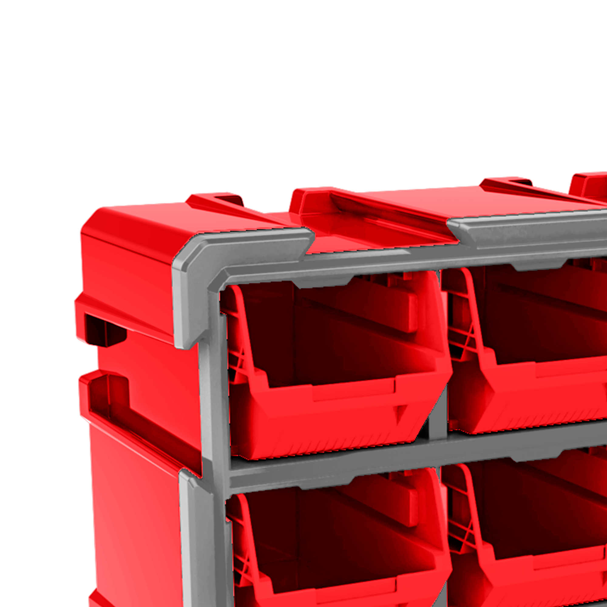 Rack de rangement avec 9 bacs de stockage TOP VALUE