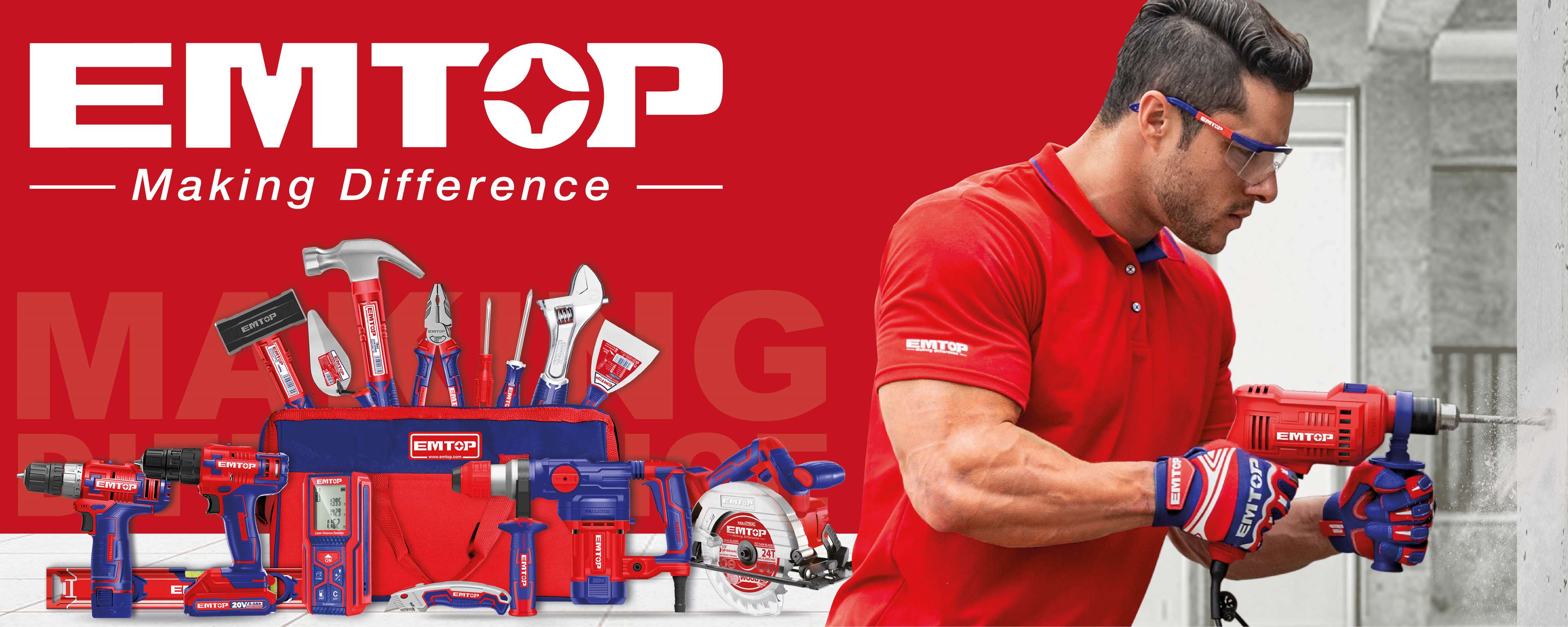 Perceuse à percussion filaire 1100W EMTOP