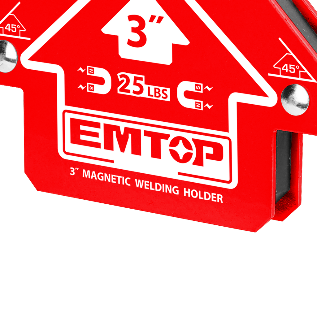 Aimant de soudeur 3" Positionneur de soudage magnétique EMTOP
