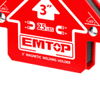 Aimant de soudeur 3" Positionneur de soudage magnétique EMTOP