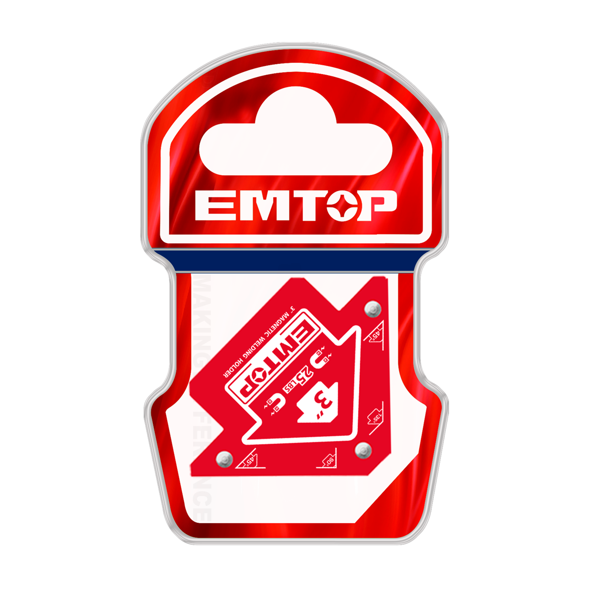 Aimant de soudeur 3" Positionneur de soudage magnétique EMTOP