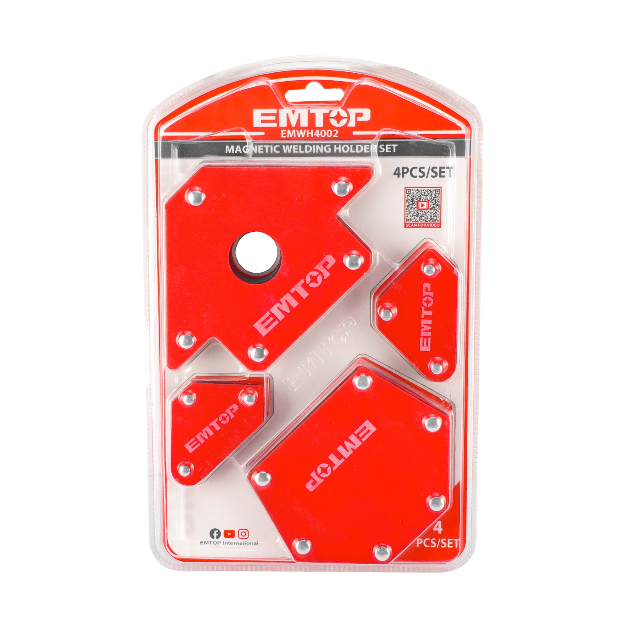 Aimants de soudeur 4 pièces Positionneurs de soudage magnétique EMTOP