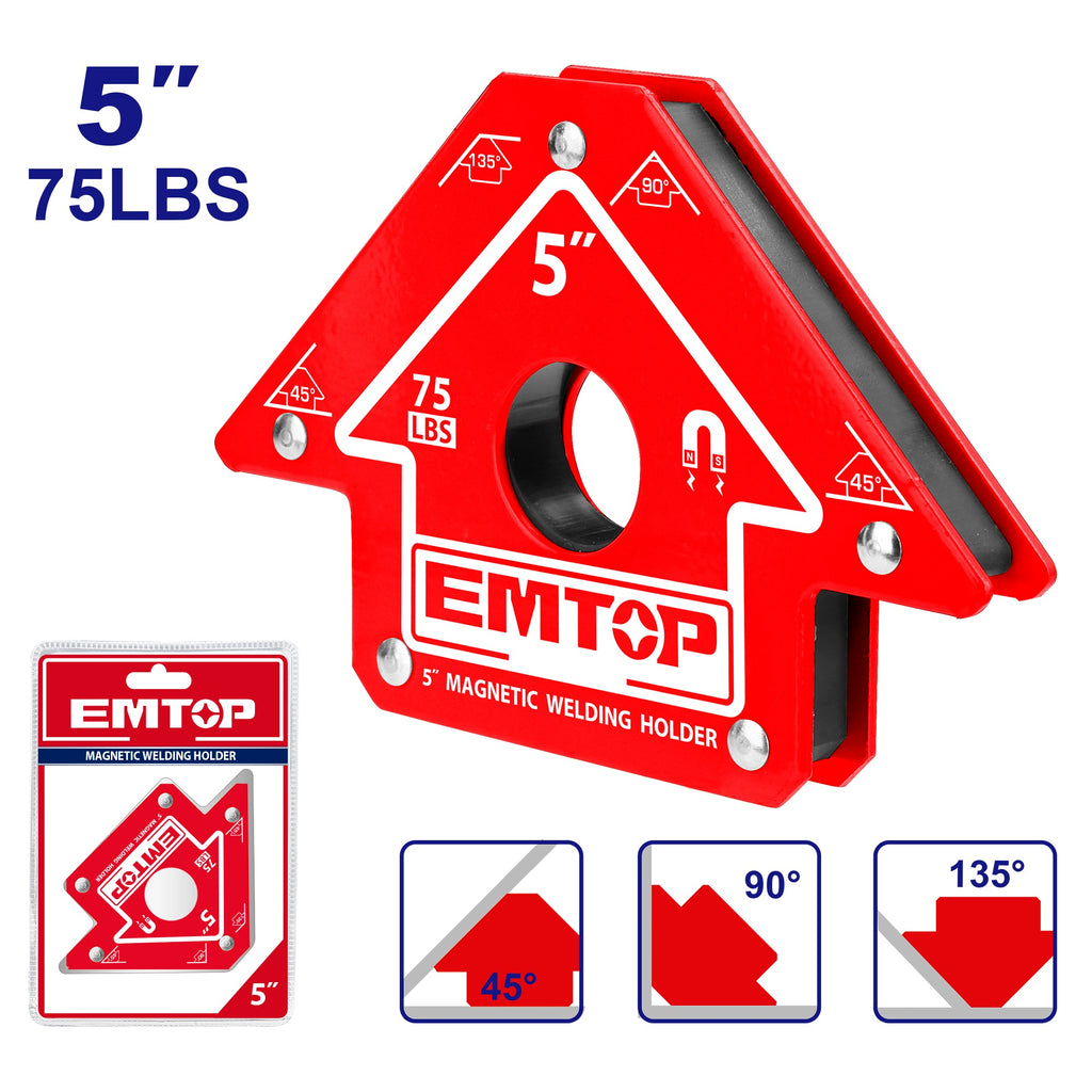 Aimant de soudeur 5" Positionneur de soudage magnétique EMTOP