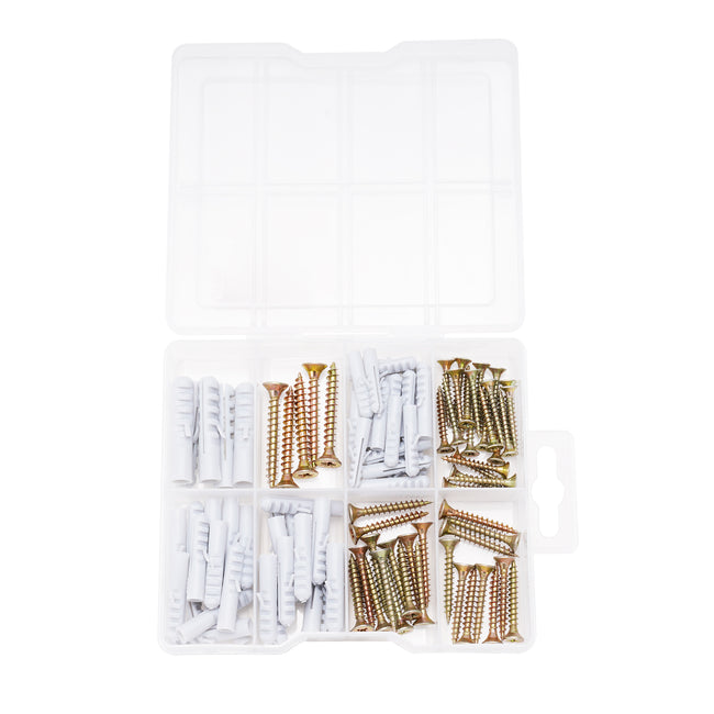 Ensemble de fixation Jeu de chevilles et vis 120 pièces TOP VALUE Main Image