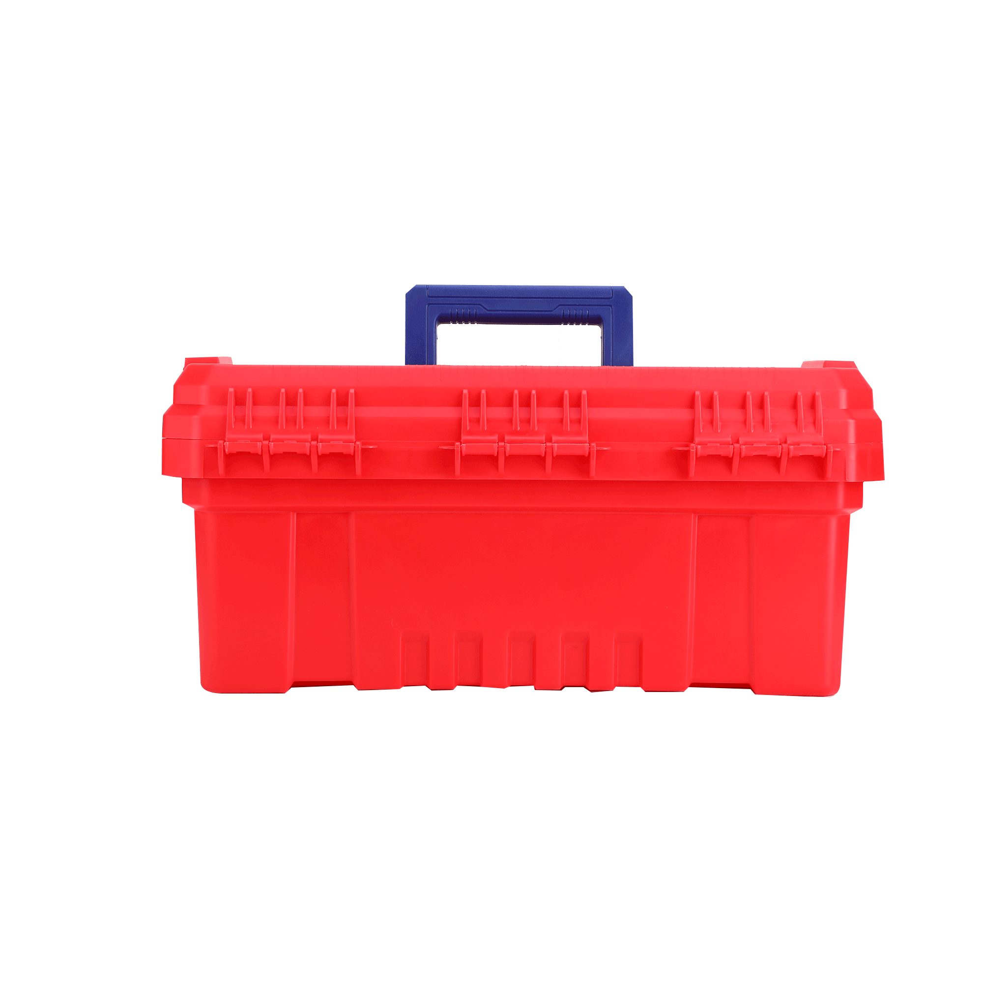 Boîte à outils en plastique EMTOP 14" Charge maximale 10Kg Boucle en métal Poignée haute résistance Couvercle supérieur avec trois zones de rangement Contient 1 plateau en plastique