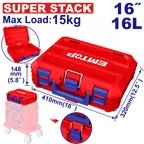 Boîte à outils empilable EMTOP 19"