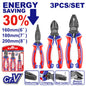 Jeu de 3 pinces à fort effet de levier élevé Acier Cr-V EMTOP