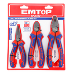 Jeu de 3 pinces à fort effet de levier élevé Acier Cr-V EMTOP