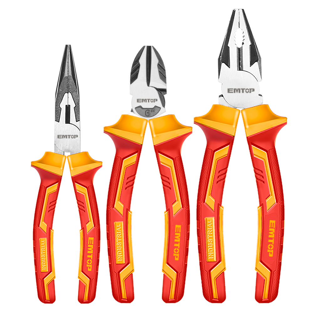 Jeu de 3 pinces isolées 1000V EMTOP