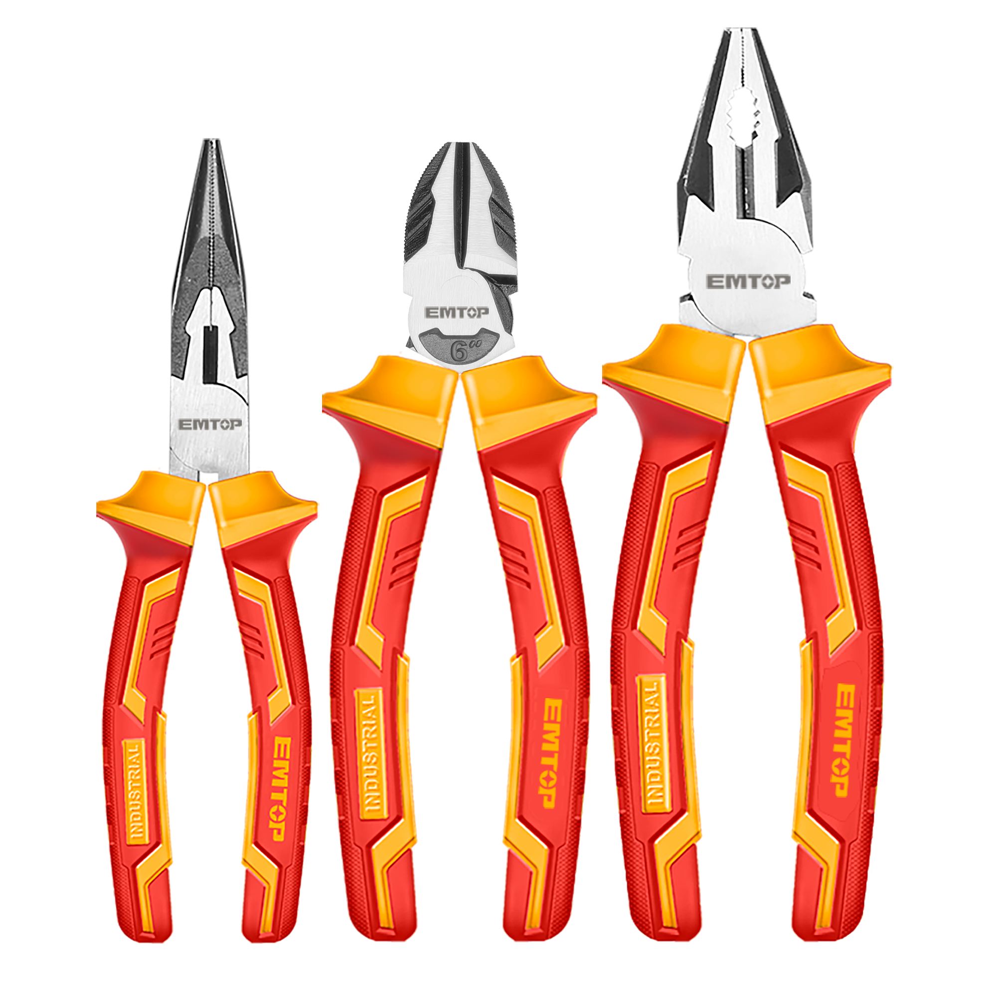 Jeu de 3 pinces isolées 1000V EMTOP