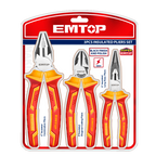 Jeu de 3 pinces isolées 1000V EMTOP