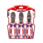 Ensemble de 3 pinces à action composée Acier Cr-V EMTOP