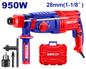 Coffret marteau perforateur rotatif SDS-Plus 28mm filaire 950W EMTOP