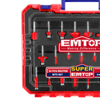 Coffret de fraises pour défonceuse et affleureuse 24 pièces 8mm EMTOP