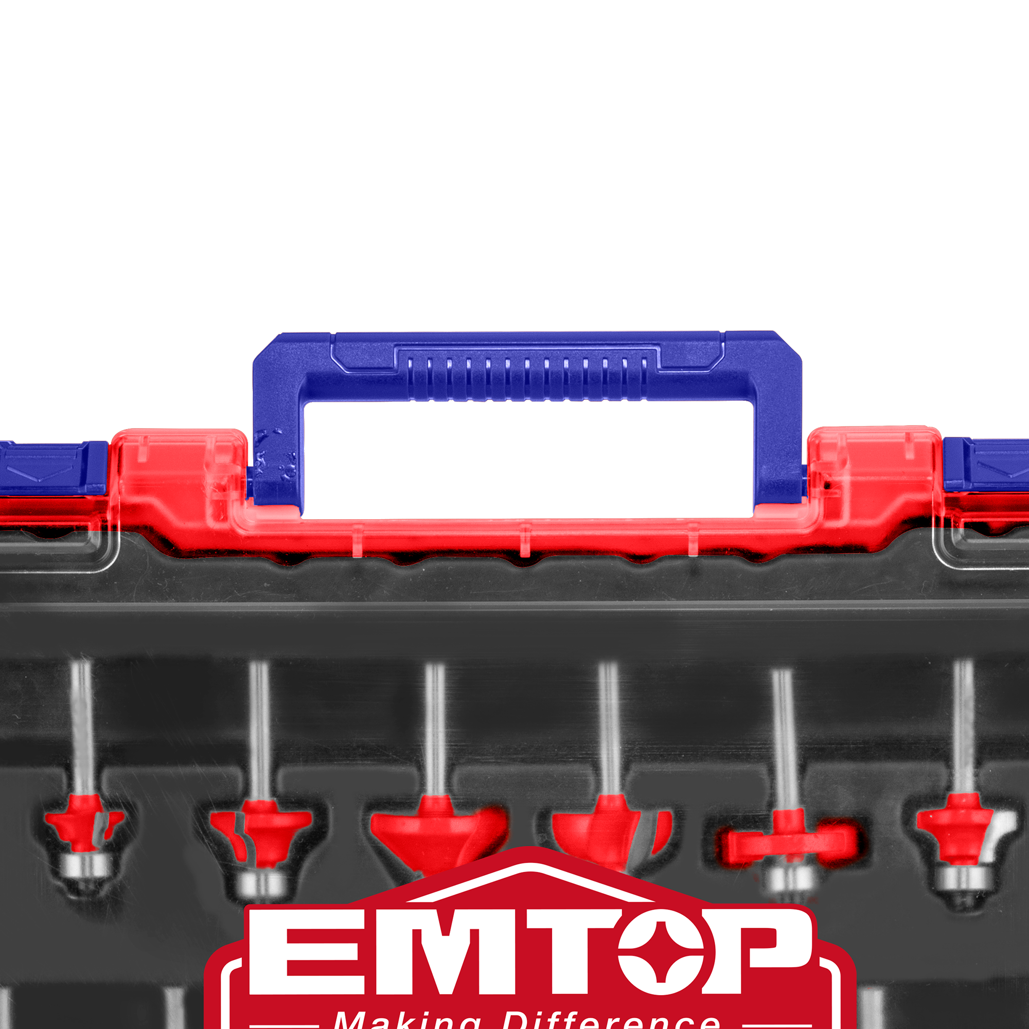 Coffret de fraises pour défonceuse et affleureuse 24 pièces 12mm EMTOP