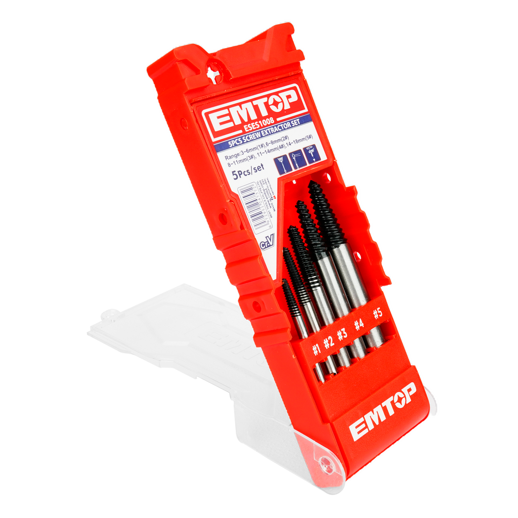 Coffret de 5 extracteurs de vis EMTOP