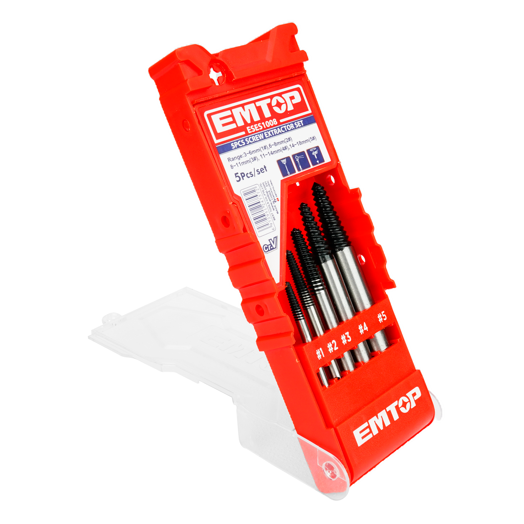 Coffret de 5 extracteurs de vis EMTOP