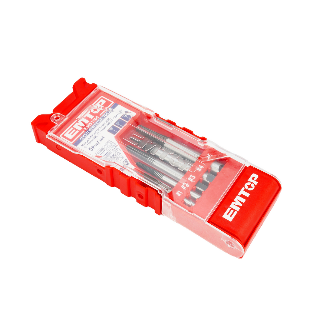 Coffret de 5 extracteurs de vis EMTOP
